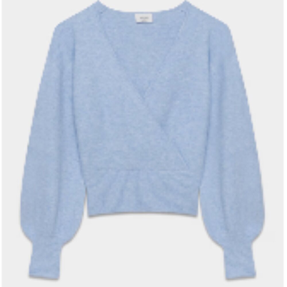 NEW Aritzia Wilfred Softspoke Dear Sweater in blue, medium